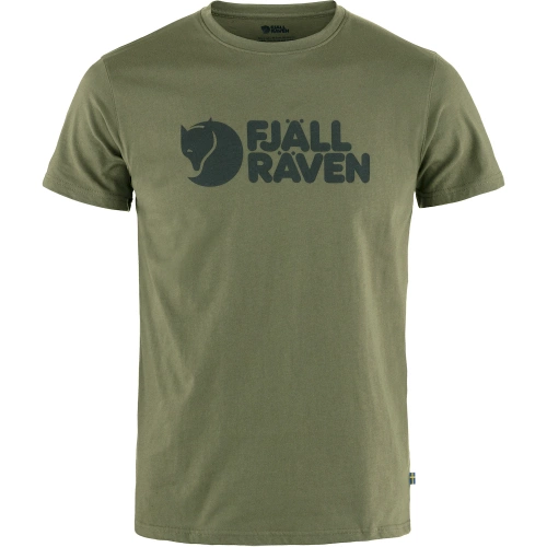 Męska Koszulka z logo Fjallraven Logo T-shirt M - laurel green