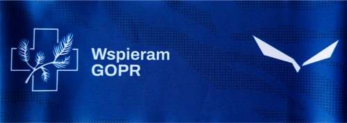 Opaska Wspieram GOPR - PROMO HEADBAND - dark denim crevasse