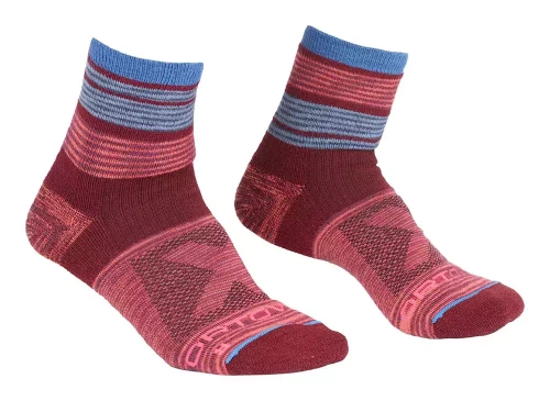 Skarpety Wełniane Ortovox All Mtn Quarter Socks W - multicolour