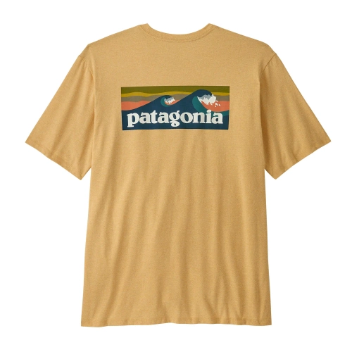Męska Koszulka Patagonia M's Boardshort Logo Pocket Responsibili-Tee - Beeswax Tan
